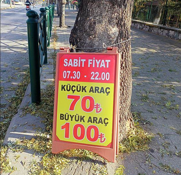 Eskişehir'deki otoparkta sabit fiyat ücreti dikkat çekti