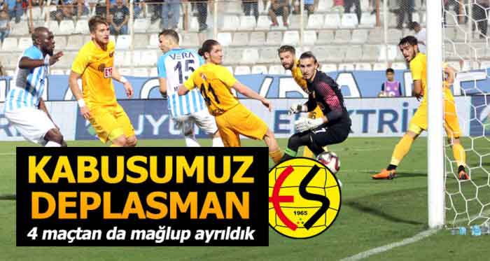 Eskişehirspor'un kabusu deplasman