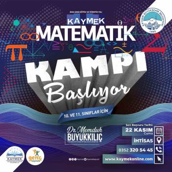 KAYMEK Matematik Kampı Başvuruları Başladı!