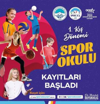 Kayseri'de 14 Farklı Branşta Spor Okulu Kursları Başladı