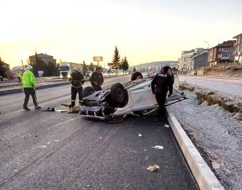 Kontrolden Çıkan Otomobil Takla Attı: 1 Yaralı
