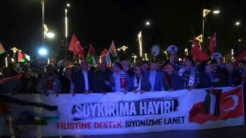 Kütahya’Da ’Filistin’E Destek Siyonizme Lanet’ Mitingi
