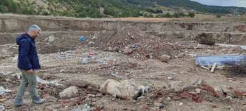 Kütahya’Da Hafriyat Çalışmalarında Tarihi Heykel Bulundu
