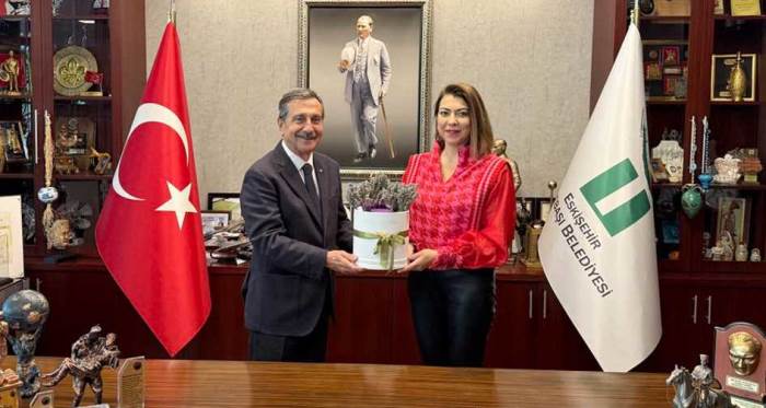 Nida Olçar, Ahmet Ataç’ı ziyaret etti