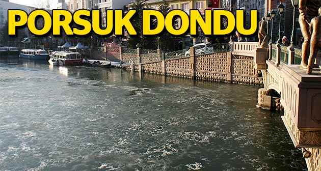 Porsuk Çayı dondu