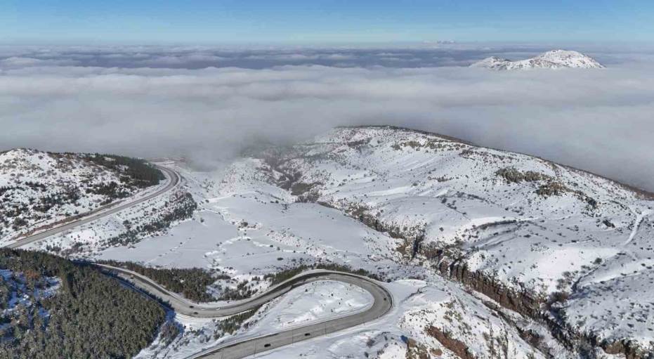 Kayseri sisin etkisiyle kartpostallık görüntü…